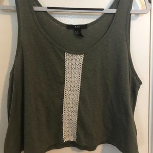 Dark Olive Crop Top